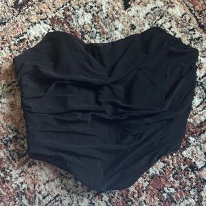 Boned corset with zipper